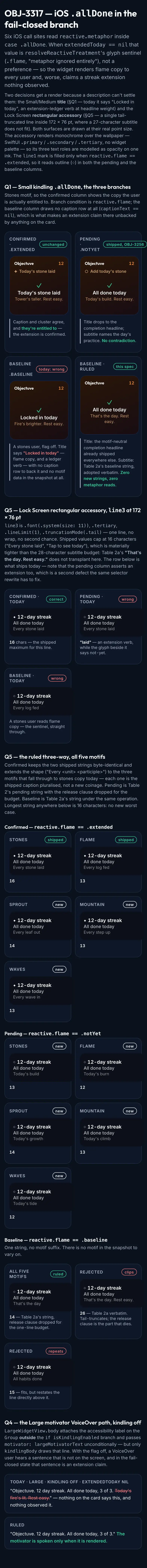 iOS All Done Fail Closed mockup, dark, mobile