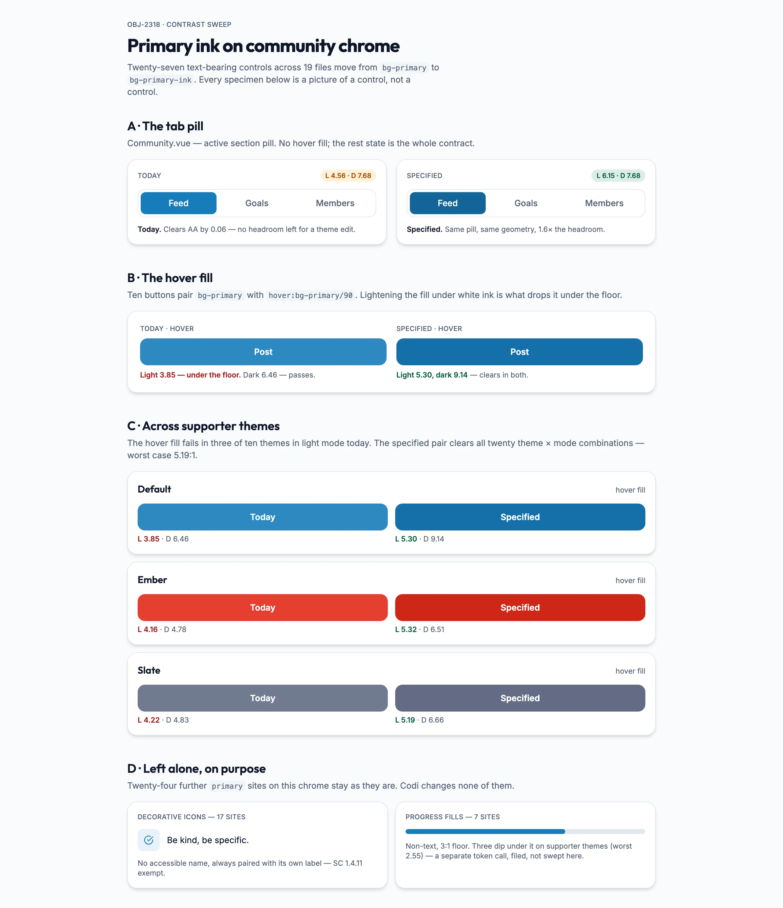Community Primary Ink Sweep mockup, light, desktop