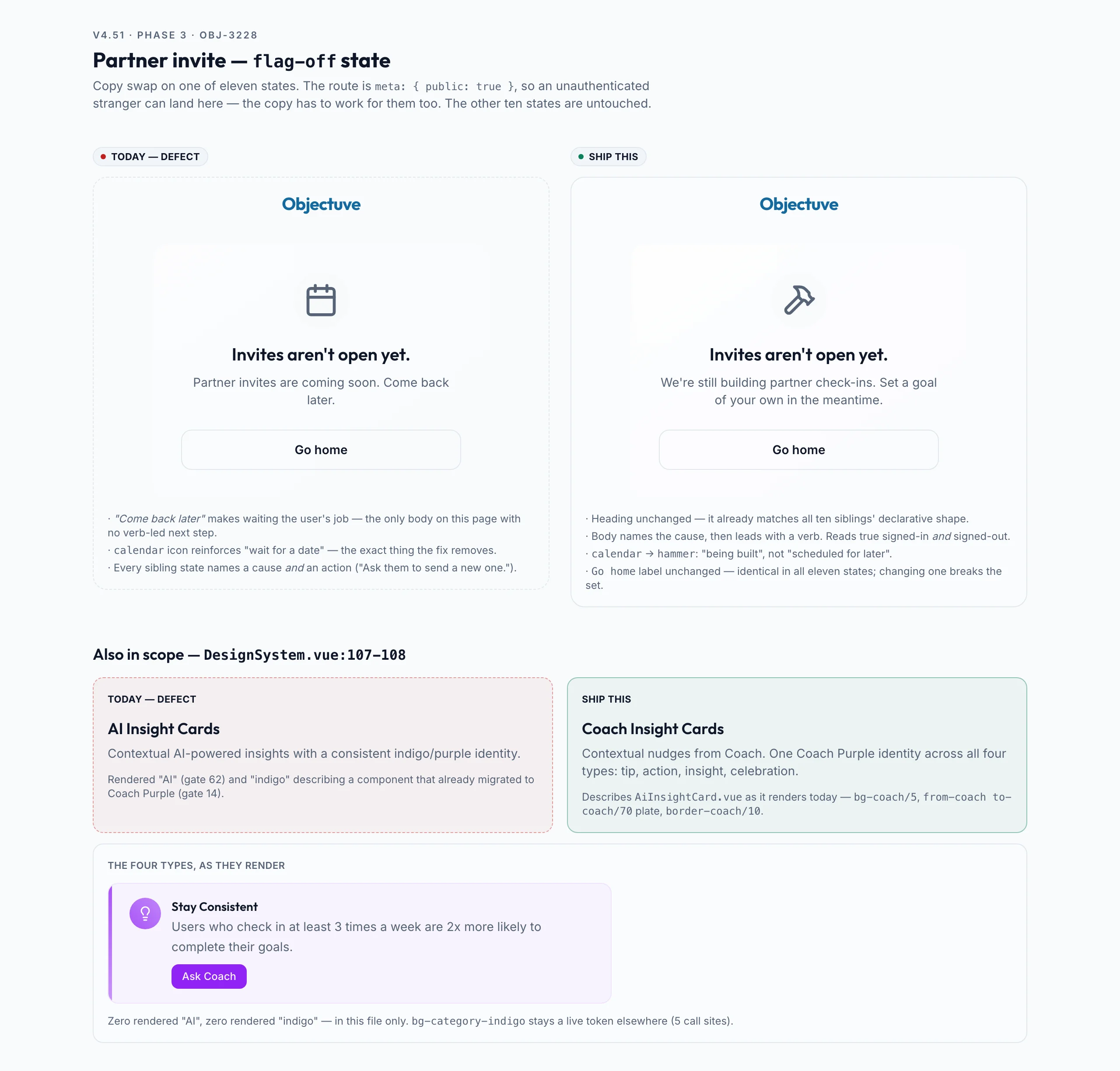 Partner Invite And Copy mockup, light, desktop