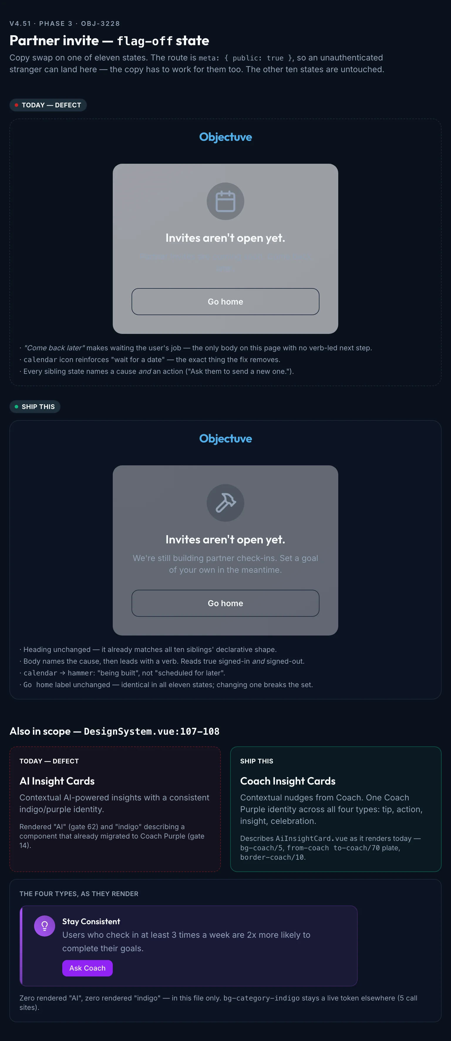 Partner Invite And Copy mockup, dark, tablet