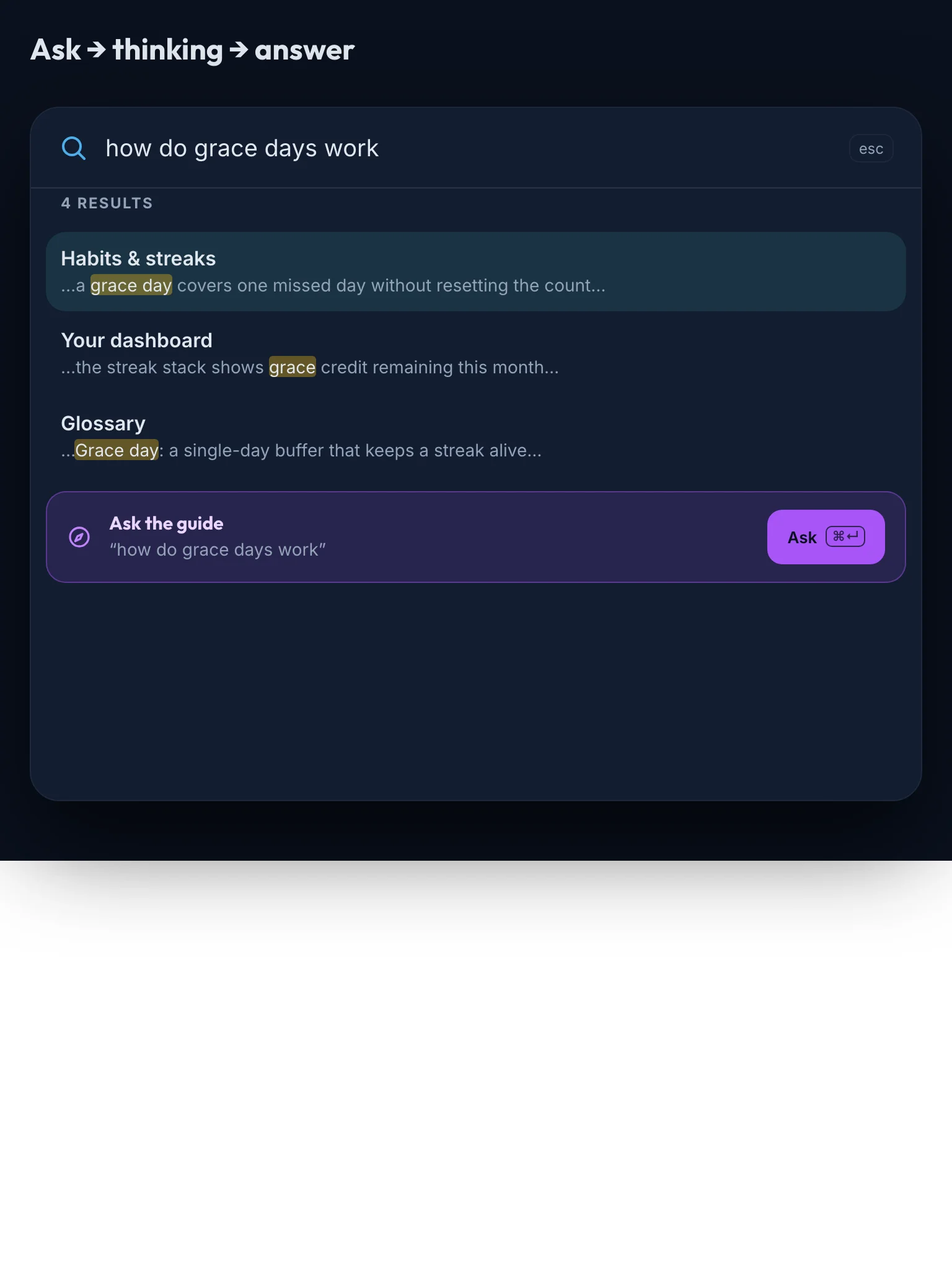 Guide Assistant Motion mockup, dark, tablet