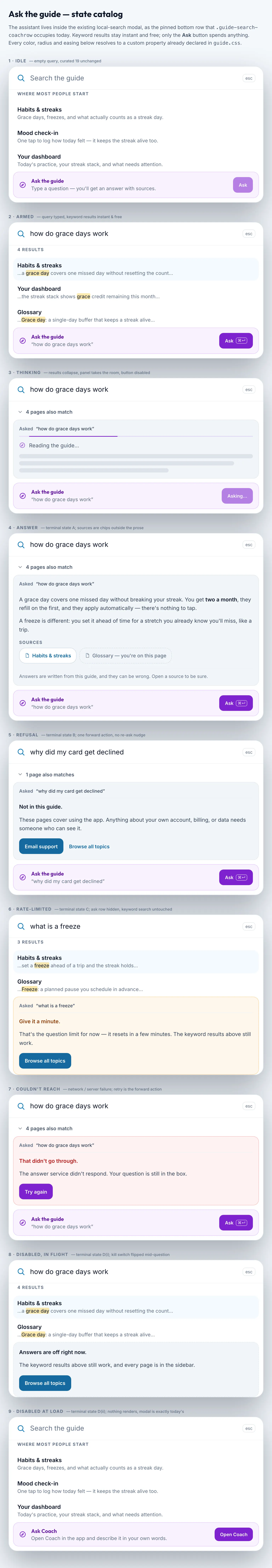 Guide Assistant mockup, light, tablet