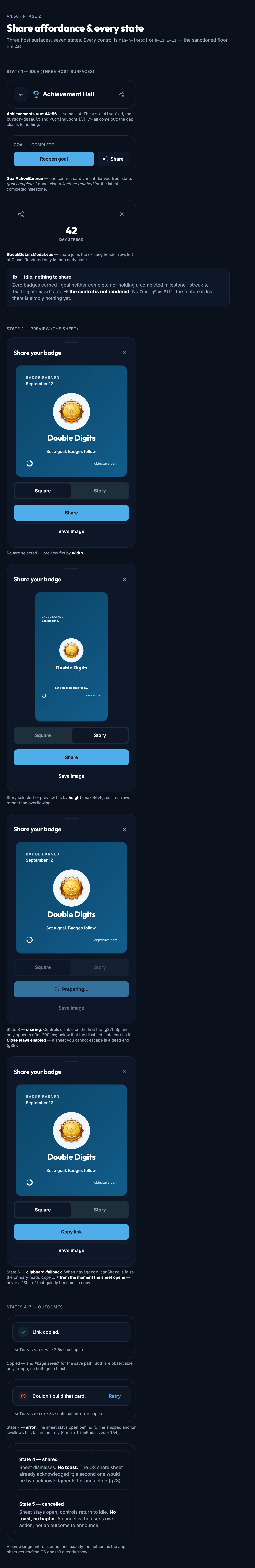 Share Flow States mockup, dark, tablet
