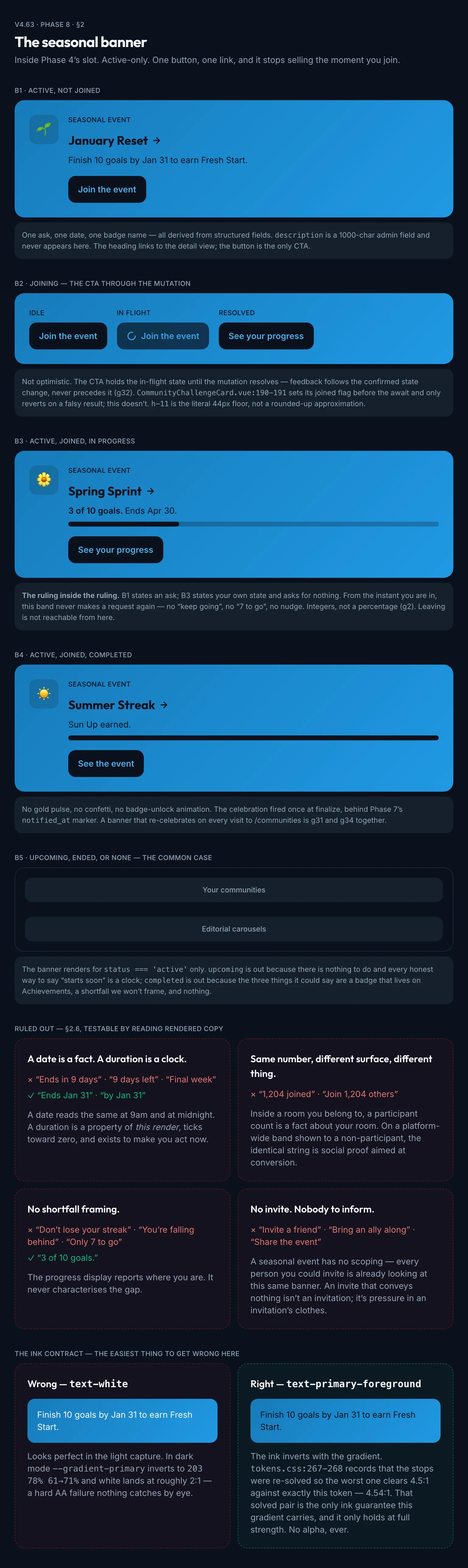Seasonal Banner mockup, dark, tablet
