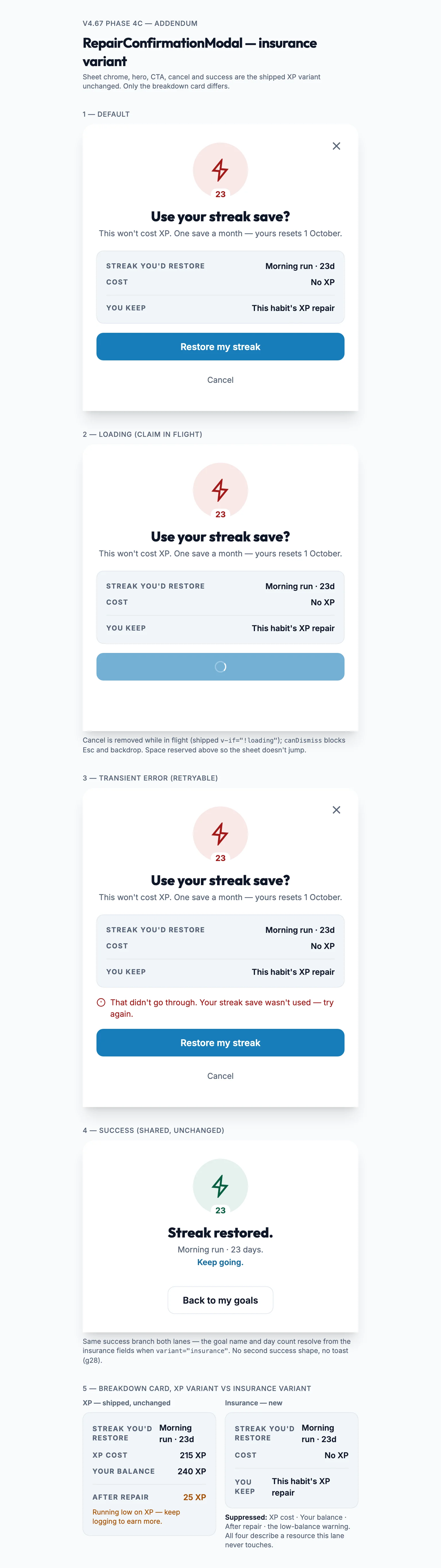 Confirm Modal Insurance mockup, light, tablet