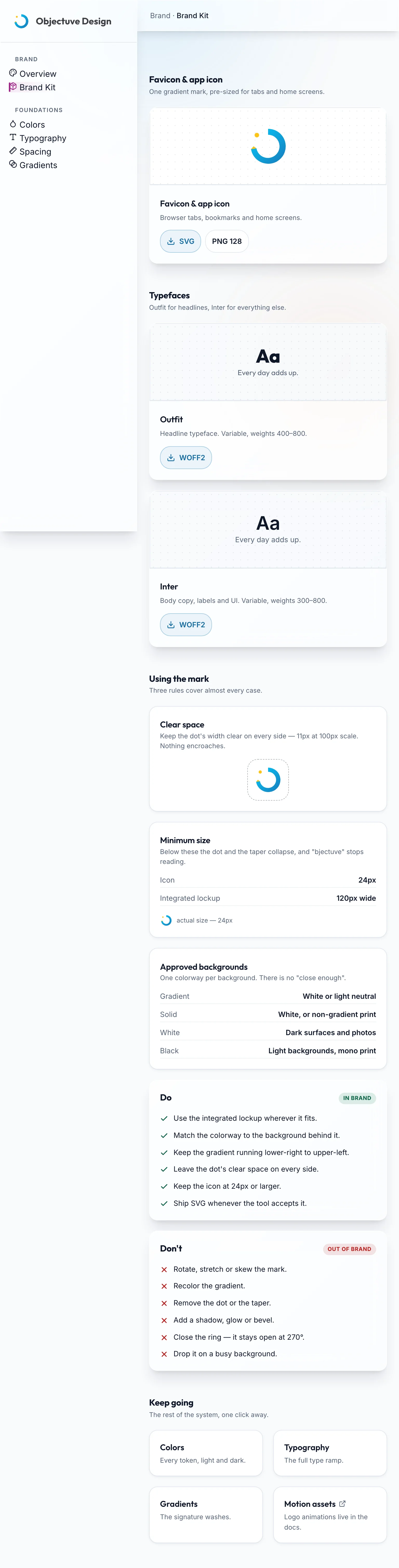 Brand Kit Usage mockup, light, tablet